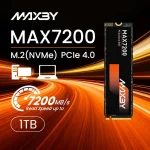 MAXBYSYNO  PCIe Gen 4.0 M.2 2280 NVMe SSD 7200MB/s Read - 이미지 3